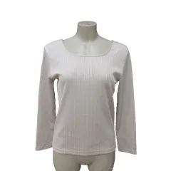 ロペピクニック ROPE Picnic ニット カットソー 2way リブ 長袖 38 ライトベージュ /MS