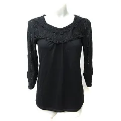 ビームスハート BEAMS HEART Tシャツ カットソー 長袖 刺繍 白 オフホワイト /YI