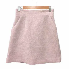 トランテアン ソン ドゥ モード 31 Sons de mode 台形スカート ミニ ツイード ウール 38 M ピンク /YK