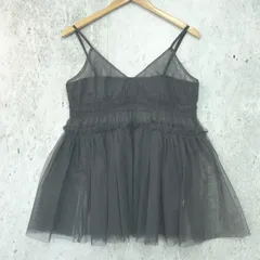 mystic ミスティック シャーリング キャミソール チャコールグレー Fサイズ 〇□☆