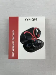 YYK-Q63 ワイヤレスイヤホン　レッド　ブラック