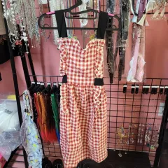 エプロン スタイル ワンピース (アウター スカート)