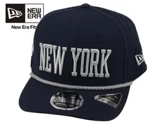 NEWERA ニューエラ 9SEVENTY WORD MARK NEWYORK YANKEES STRETCH CAP NAVY/GREY 970 ニューヨークヤンキース ストレッチキャップ ネイビー/グレー 22740