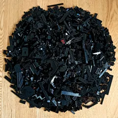 レゴ 正規品 中古 まとめ売り 約3kg 黒 大量 レゴブロック【管理番号：2928】