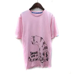 アディダス adidas Tシャツ カットソー 半袖 XS ピンク /YI