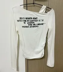 オープンショルダー オフショルダー 長袖 Tシャツ