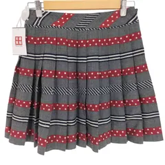 ジェーンマープル JANE MARPLE ドット ストラップ ウール プリーツ スカート レディース JPN:M