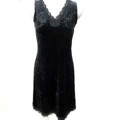 コムサイズム COMME CA ISM ワンピース Aライン ひざ丈 ノースリーブ M 黒 ブラック /RT