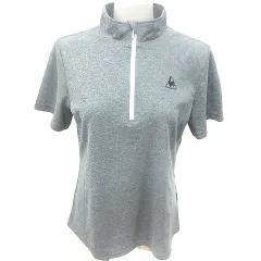 ルコックスポルティフ le coq sportif ポロシャツ 半袖 ハーフジップ 0 グレー /RT