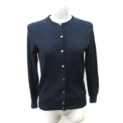 ドレステリア DRESSTERIOR カーディガン カットソー 長袖 36 紺 ネイビー /YI