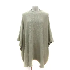 アーバンリサーチ URBAN RESEARCH アイテムズ ITEMS ニットチュニック ハイネック ドルマンスリーブ 長袖 F カーキ /MS