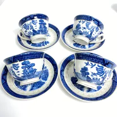 希少 NIKKO ダブルフェニックス ティーカップ＆ソーサー 4客セット 金彩 訳あり