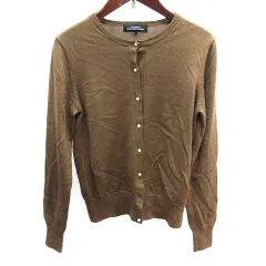 グリーンレーベルリラクシング ユナイテッドアローズ green label relaxing ニット カーディガン ウール 長袖 38 M 緑 グリーン /AU