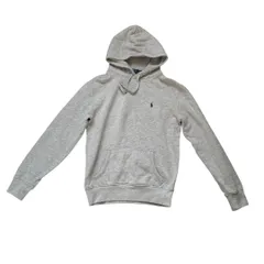 【USED】ラルフローレンPOLO パーカーグレーXSサイズ　　M80107-7