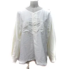 コーエン coen シャツ ブラウス 長袖 M 白 オフホワイト /YI