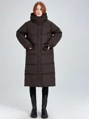 アウター ロング レディース 中綿 コート 暖か ベンチコート スタンドカラー フード ダウンジャケット ダウンコート ロングコート フェイク