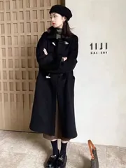 ダッフルコート ロングコート 冬 レディース ロングダッフルコート アウター オフホワイト 白 レディース コート フード ロング丈 シンプル