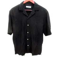 ザラ ZARA シャツ 半袖 S 黒 ブラック /RT