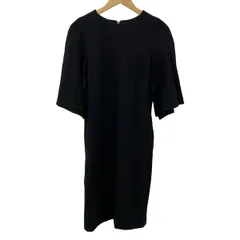 ADORE(アドーア) ワンピース サイズ38 M レディース美品  - 黒 七分袖/ひざ丈/フレアスリーブ