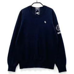 サイズ：1 PEARLY GATES パーリーゲイツ 2023年モデル カシミヤ ニットセーター  ネイビー系 [240101562048] ゴルフウェア レディース ストスト