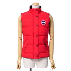 ■美品■CANADA GOOSE カナダグース FREESTYLE VEST フリースタイル ダウンベスト サイズS ダウンジャケット ナイロン レッド カナダ製 ブランド古着【中古】20250204/RA3180