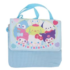 【メール便】サンリオキャラクターズ クリップポケット クリップポケットショルダー付き サックス サンリオ マルヨシ 子供用ポーチ キッズポーチ キャラクター グッズ 