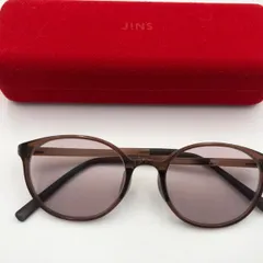 ■ JINS ジンズ サングラス メガネ ブラウンフレーム カラーレンズ ケース付き