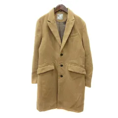 ナノユニバース nano universe チェスターコート シングル 総裏地 S ベージュ /MN