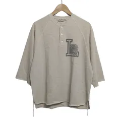 REMI RELIEF(レミ レリーフ) 半袖カットソー サイズM メンズ - ライトグレー×ダークグレー