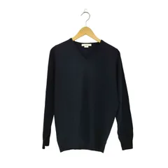 ジョンスメドレー JOHN SMEDLEY 別注 イングランド製 Vネック ウール ニットセーター メンズ  S