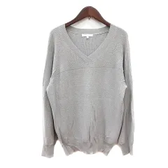 ザショップティーケー THE SHOP TK ニット カットソー Vネック 長袖 L グレー /MN