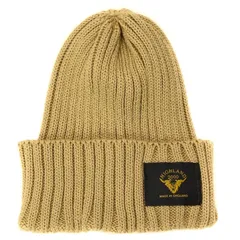 [ハイランド2000] ニット帽 英国製 リブニットワッチキャップ ニットキャップ メンズ レディース (ベージュ)