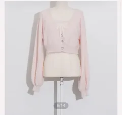 スナ系 量産型 地雷系 PIUM トップス ブラウス アンゴラ ニット カーディガン