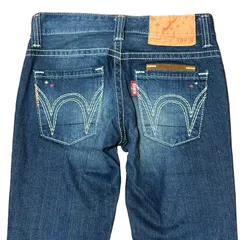 EDWIN 423XVL ストレートデニム ダークブルー レディースXS エドウィン