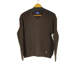 ブルーレーベルクレストブリッジ BLUE LABEL CRESTBRIDGE チェックタイ付きVネックニット レディース JPN：38 