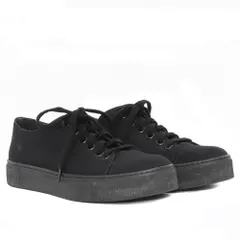 YOHJI YAMAMOTO 11号帆布ローカットスニーカー サイズ3 ブラック HH-E02-062のサムネイル