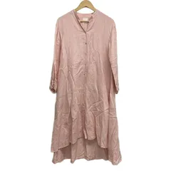 KALNA(カルナ) ワンピース サイズ00 XS レディース - ピンク 長袖/ロング/シャツワンピ