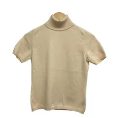 MALO(マーロ) 半袖セーター サイズ40 M レディース - ベージュ タートルネック