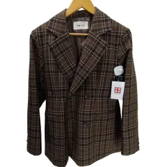 ユーズドフルギ USED古着 {{THE TOE}} Buckingham Jacket  ダブルブレスト チェック テーラード  ジャケット レディース JPN：S 