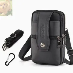 人気極上推薦 ウエストバッグ 本革牛革 メンズベルトポーチ スマホポーチ　ショルダーバッグ　大容量 多機能お色選択可