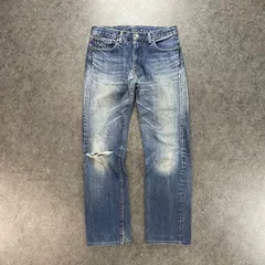 日本製 00s Levi's 505 Denim Damage Jeans リーバイス デニムパンツ ダメージ ジーンズ ジーパン レッドループ W33 33×33 RL505-05