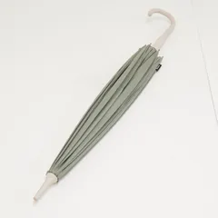 傘 marna マーナ Shupatto シュパットアンブレラ USED品 晴雨兼用 ベルトがない傘 手が濡れない 無地 アッシュグリーン 58cm S3385