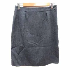 ユナイテッドアローズ A DAY IN THE LIFE UNITED ARROWS タイトスカート ひざ丈 ウール 38 M チャコールグレー /YK