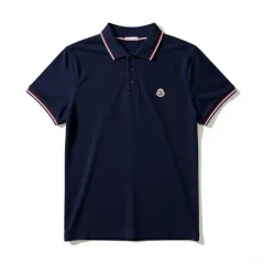 モンクレール メンズ ポロ Tシャツ ネイビー