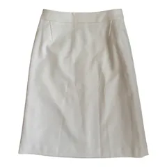 ZK39 AMACA アマカ 台形スカート ホワイト 裏地付き 上品 きれいめ レディース 38サイズ