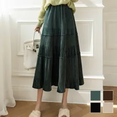 ミモレ丈フレアスカート レディース 春服 秋 冬 10代 20代 30代 韓国ファッション プリーツ Aライン 膝下 ロング スクール ふんわり 大きいサイズ