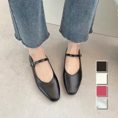 メリージェーンフラットパンプス レディース 10代 20代 30代 韓国ファッション カジュアル 靴 可愛い シンプル 大人 黒 白 歩きやすい