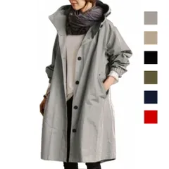 モッズコート レディース アウター フード付き 無地 ポケットあり ゆったり 羽織り