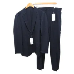 AOKI タグ付き パジャマスーツ セットアップ 2B ストレッチ素材 紺 ネイビー