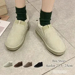 ボアシューズ レディース 靴 スリッポン 無地 10代 20代 30代 韓国ファッション 韓国 ファー シンプル カジュアル ストリート